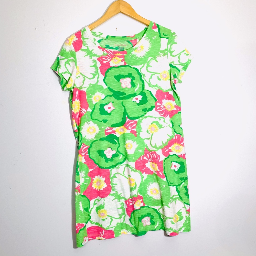 Lilly Pulitzer Emily Crew Neck Shirt Dress Medium
